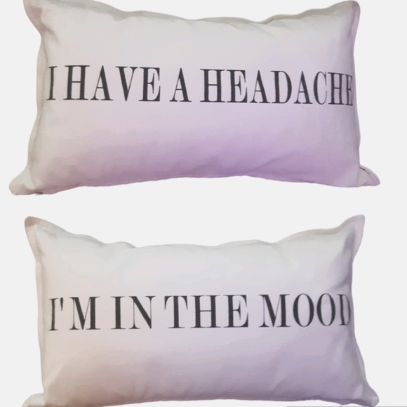 None Other - "In the mood" unzip pillow cover with pillow